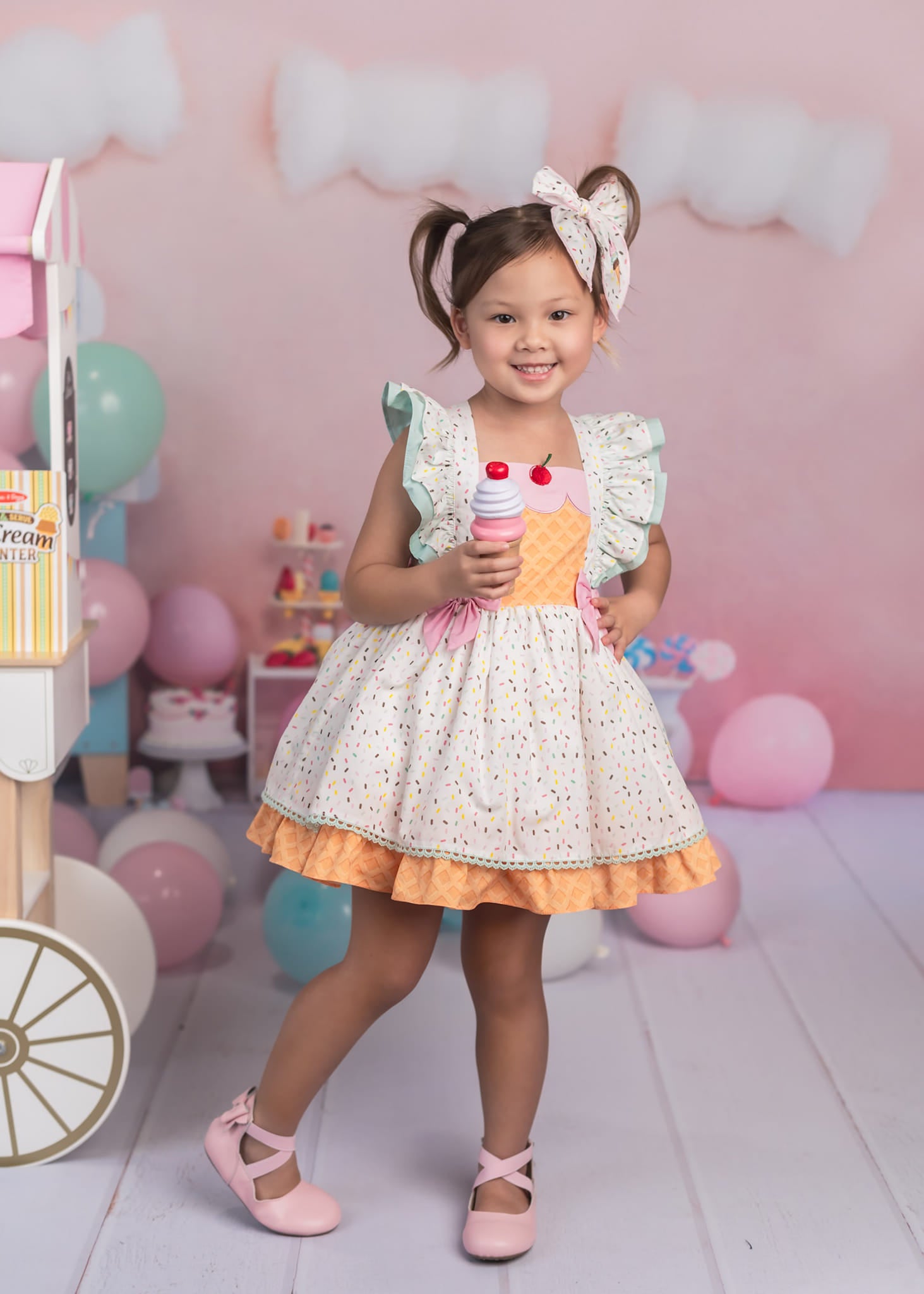 Kate Cake smash Crème Glacée Sucrée Enfant Toile de fond Conçu par Emetselch - Kate Backdrop FR