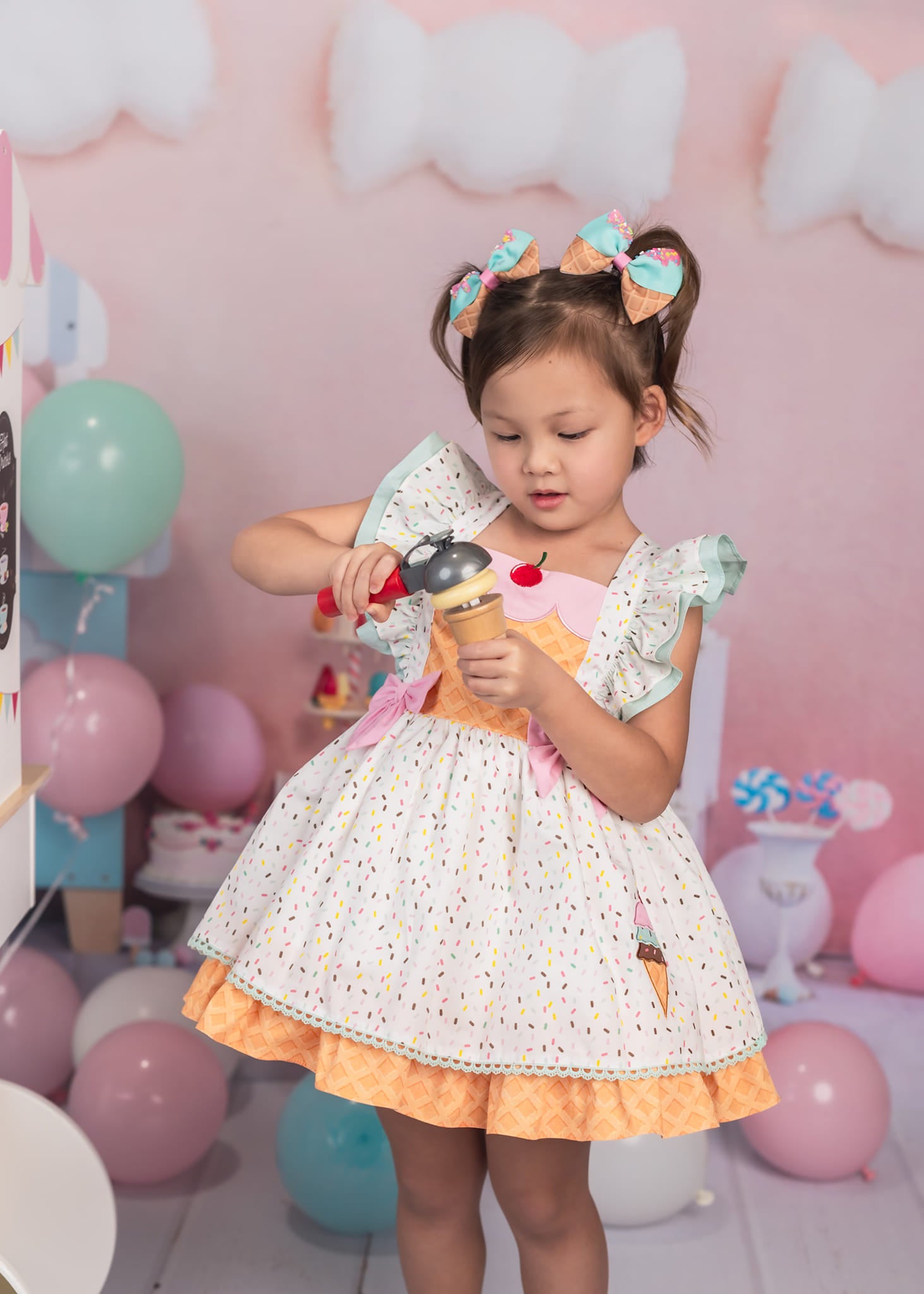 Kate Cake smash Crème Glacée Sucrée Enfant Toile de fond Conçu par Emetselch - Kate Backdrop FR