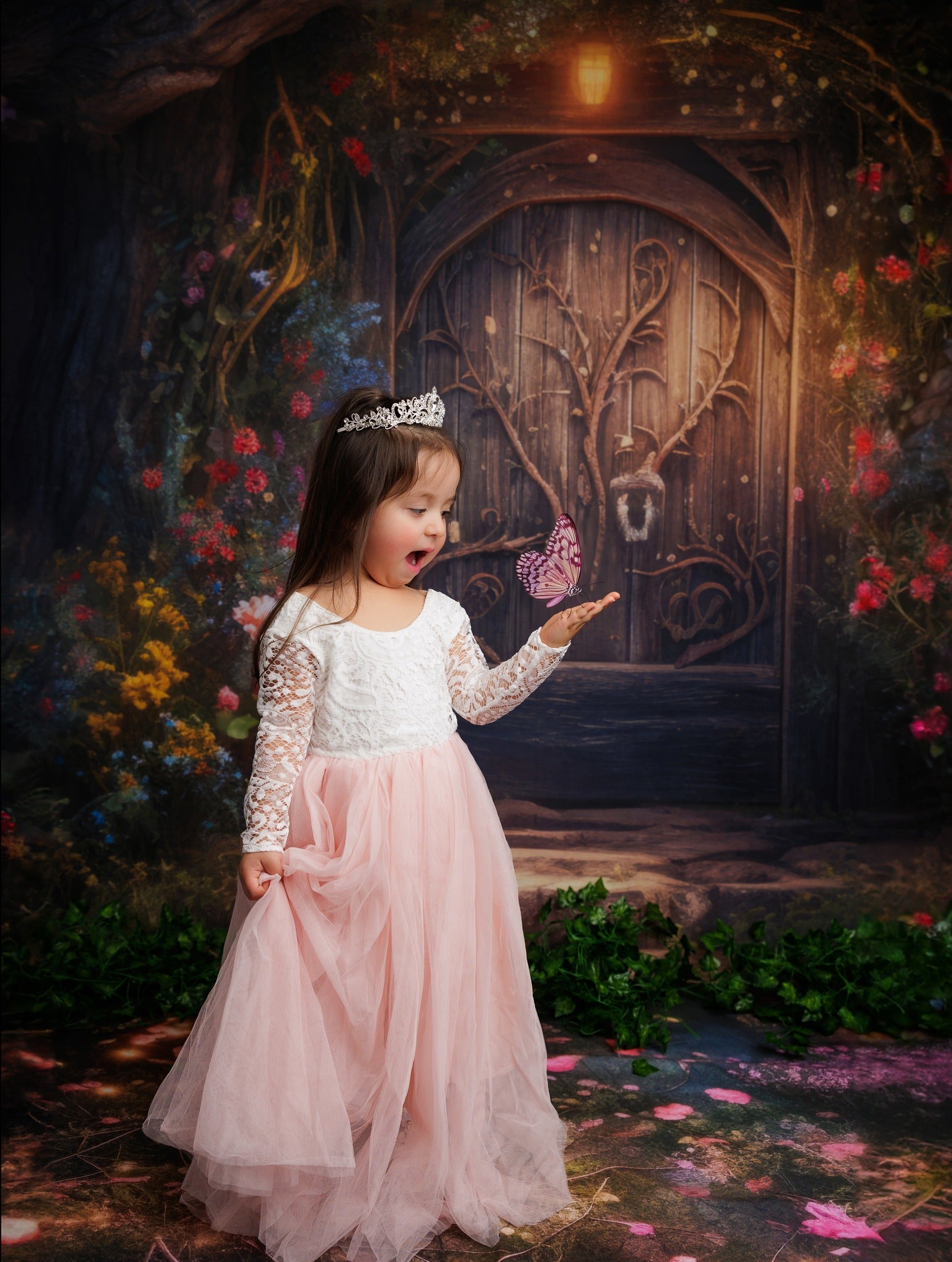 Kate Fée enchantée Maison dans les Arbres Toile de fond conçue par Mandy Ringe - Kate Backdrop FR