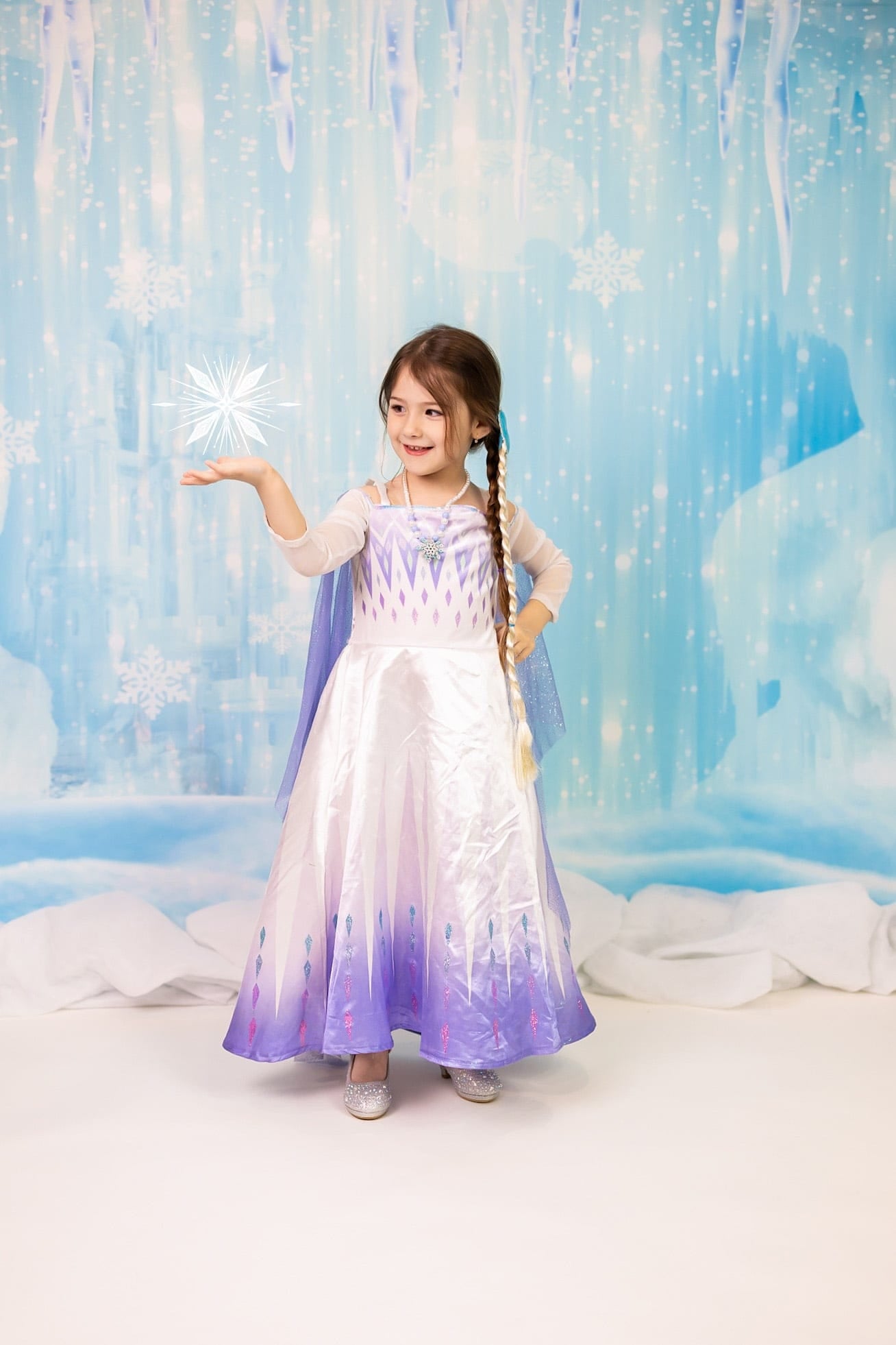 Kate Château Neige glacée Hiver Noël Toile de fond conçu par Jerry_Sina - Kate Backdrop FR