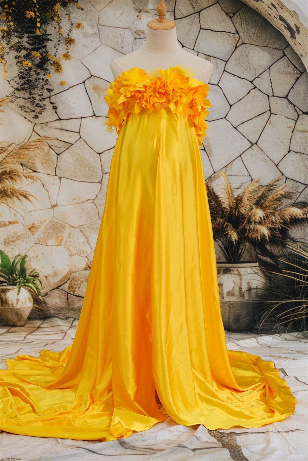 Kate Soie Synthétique Sans bretelles Robe de Grossesse pour Séance Photo - Kate Backdrop FR