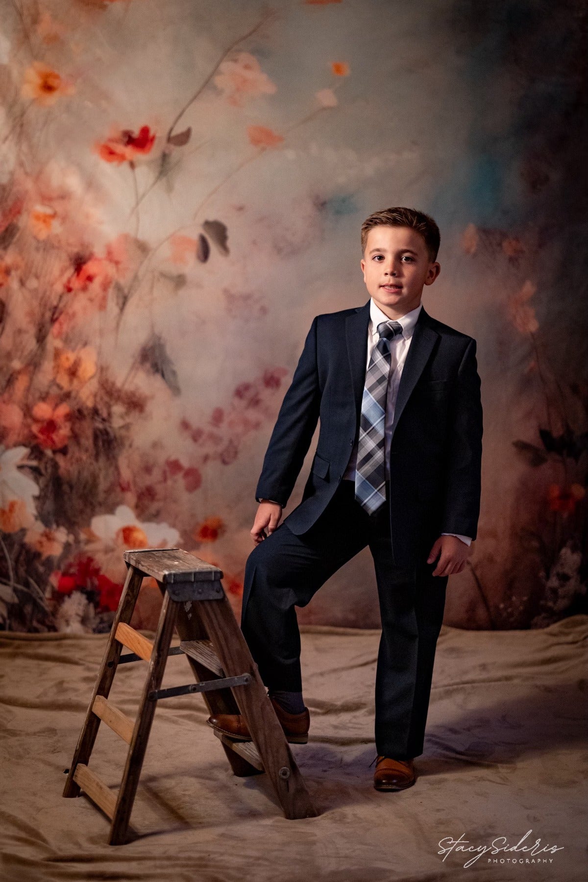 Offres Éclair Kate Fleurs Mystique Beaux-Arts Toile de fond en Laine Conçu par Patty Robert - Kate Backdrop FR