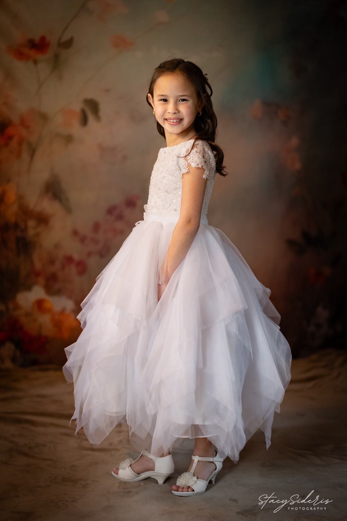 Offres Éclair Kate Fleurs Mystique Beaux-Arts Toile de fond en Laine Conçu par Patty Robert - Kate Backdrop FR