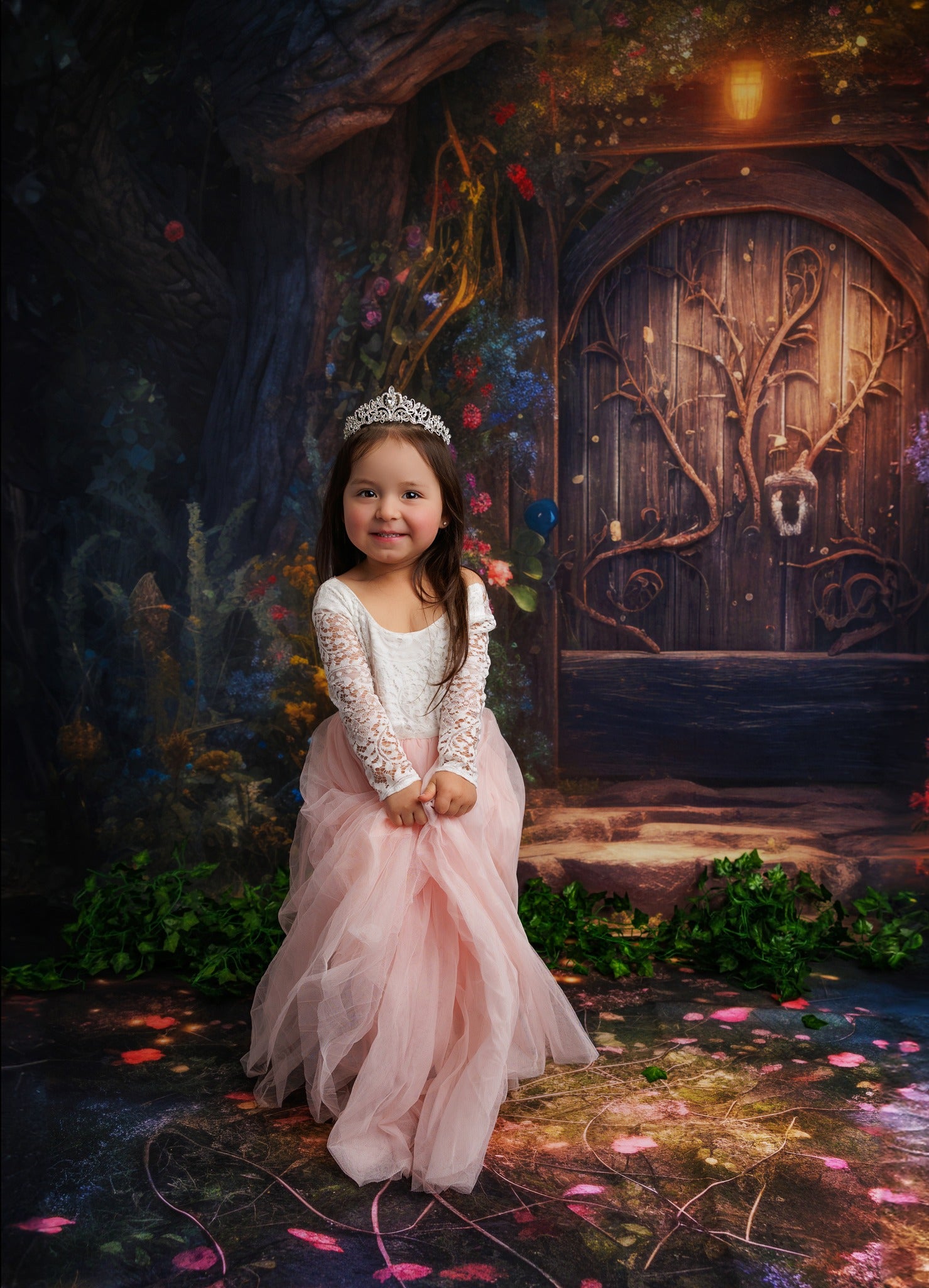 Kate Fée enchantée Maison dans les Arbres Toile de fond conçue par Mandy Ringe - Kate Backdrop FR