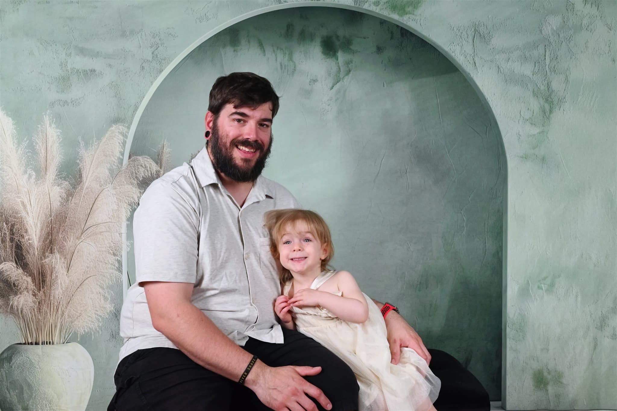 Kate Vert Mur en arc Bohème Simple Toile de fond conçue par Patty Robert - Kate Backdrop FR