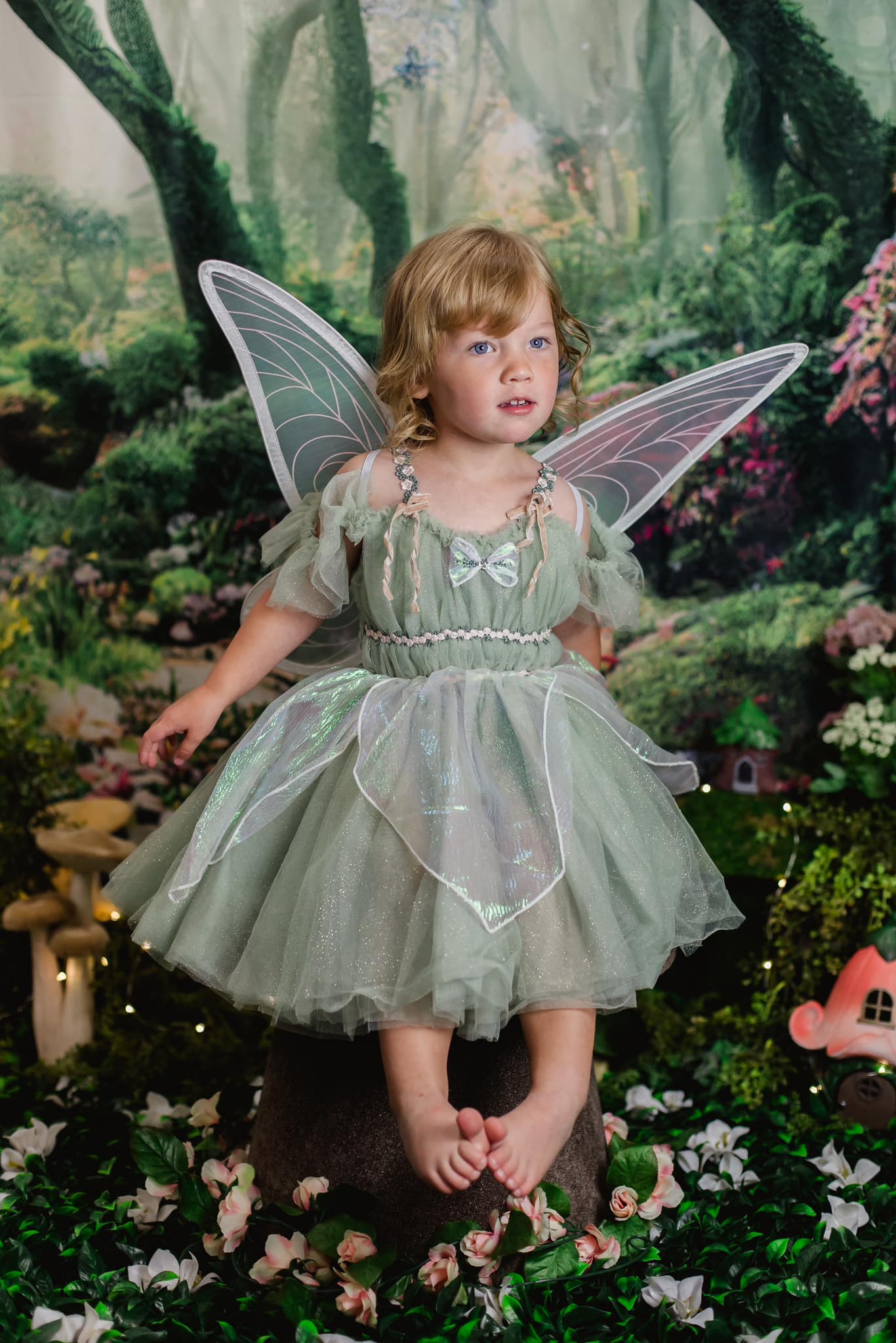 Kate Forêt Magique Fantaisie Jungle Fleurs Herbe Toile de fond Conçu par Chain Photographie - Kate Backdrop FR