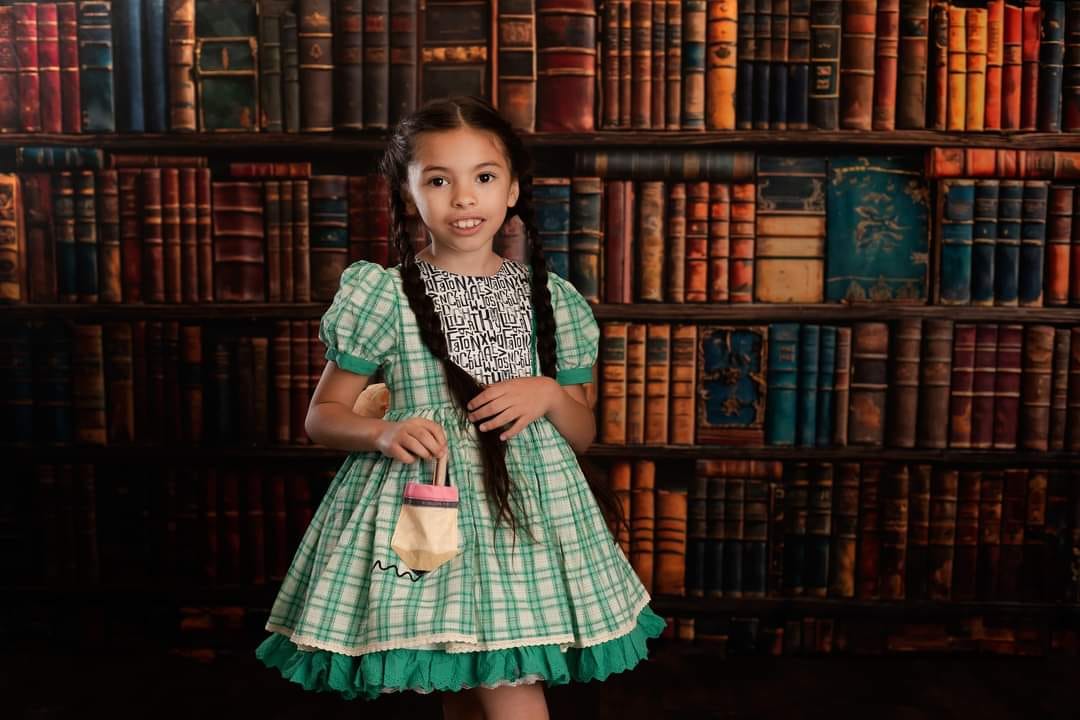 Kate Étagère à livres Rétro Mur Toile de fond conçue par Chain Photographie - Kate Backdrop FR