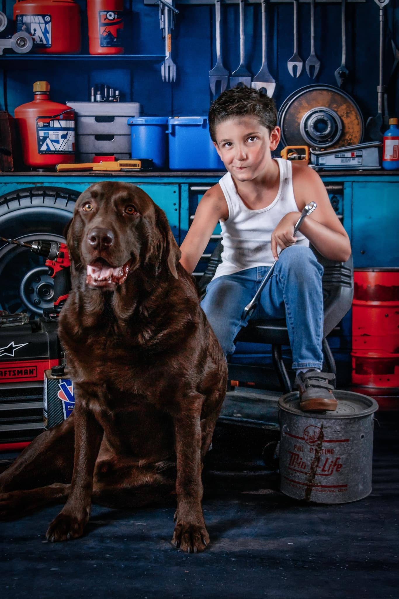 Kate Porte-outil Garage Fête des pères Toile de fond conçue par Emetselch - Kate Backdrop FR