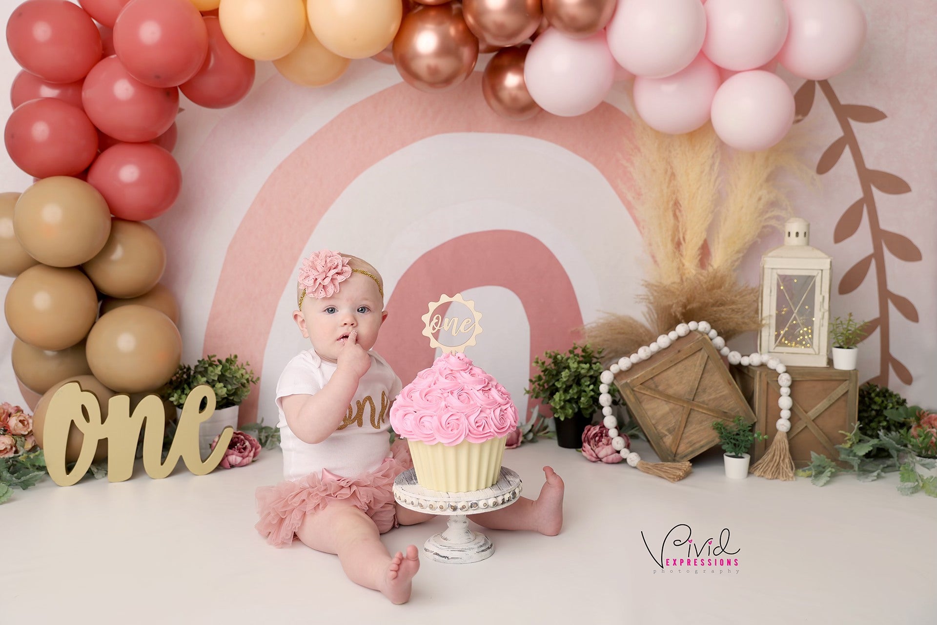 Kate Boho Arc-en-ciel Enfant Rose Toile de fond pour la photographie - Kate Backdrop FR