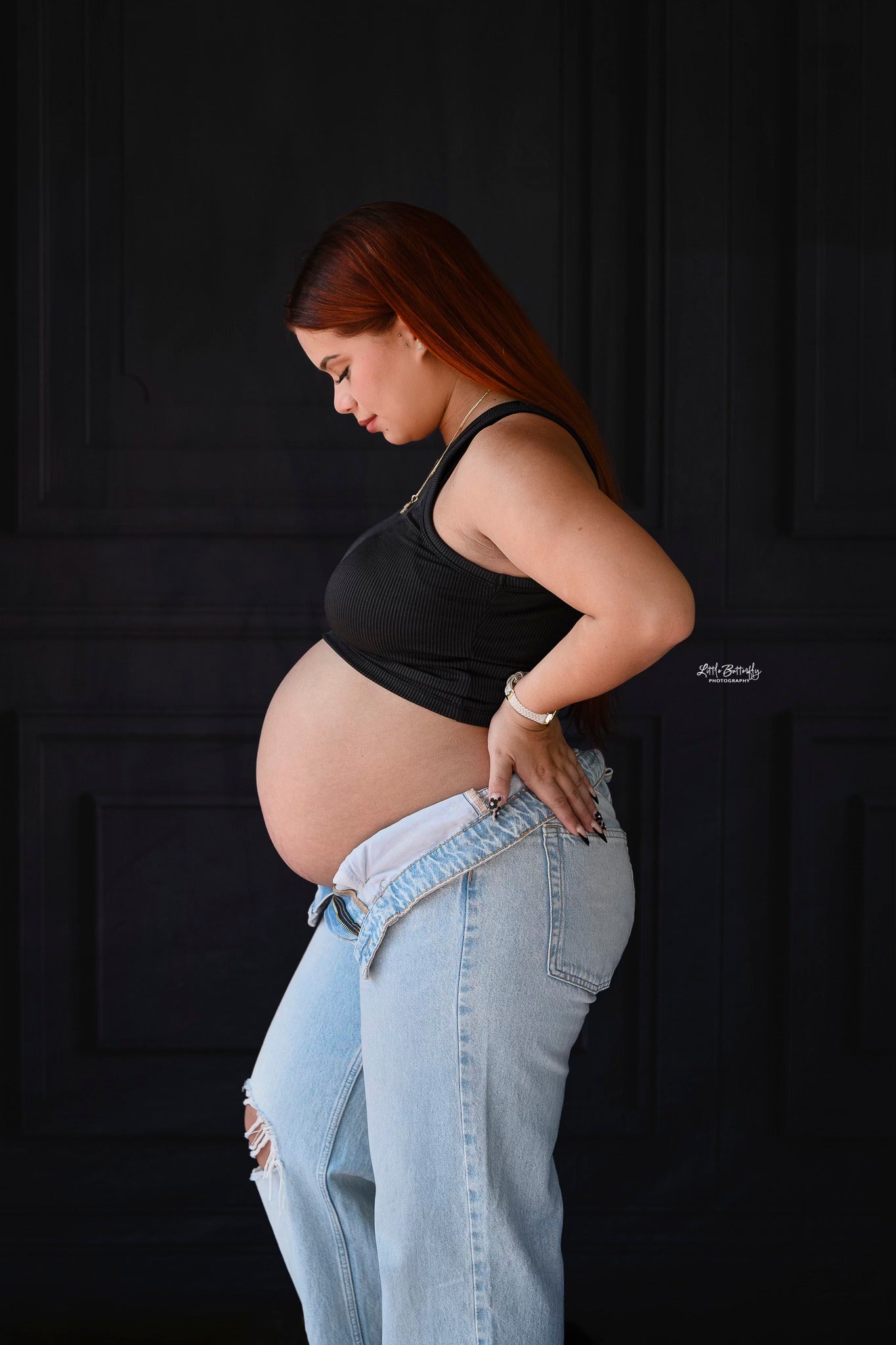 Kate Mur Vintage Noir Gris Toile de fond pour la photographie - Kate Backdrop FR