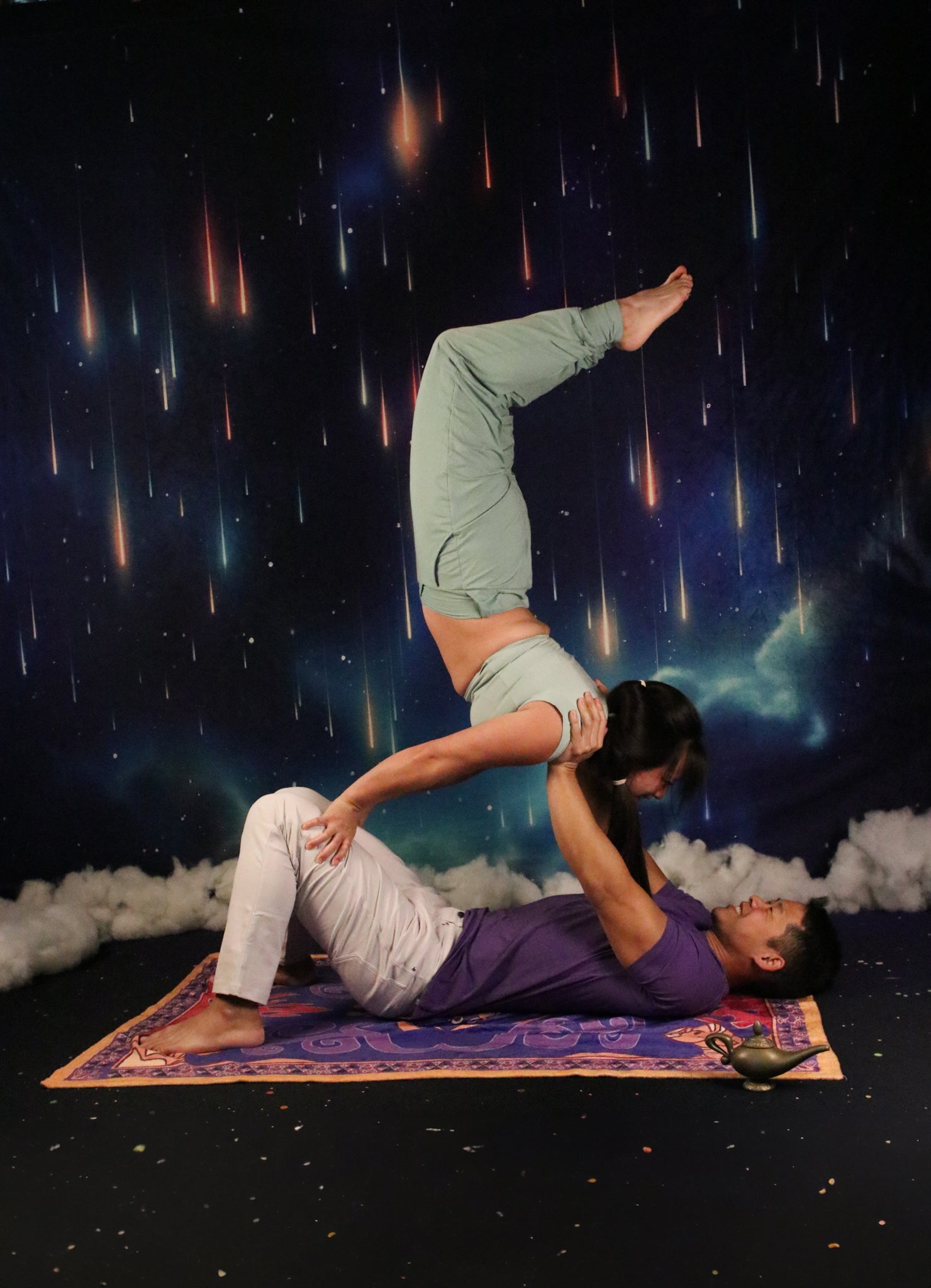 Kate Nuit Ciel Étoile Météore Bleu Toile de fond pour la photographie - Kate Backdrop FR