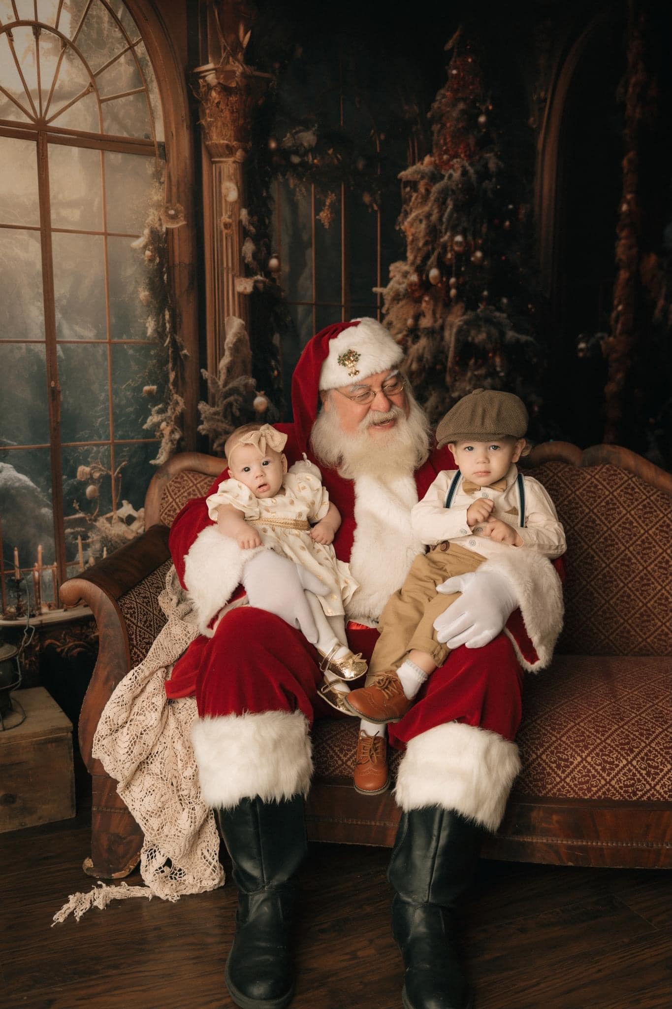 Kate Vintage Arbre de Noël Rétro Ensemble de chambre (8pix8pi&10pix8pi&8pix10pi) - Kate Backdrop FR