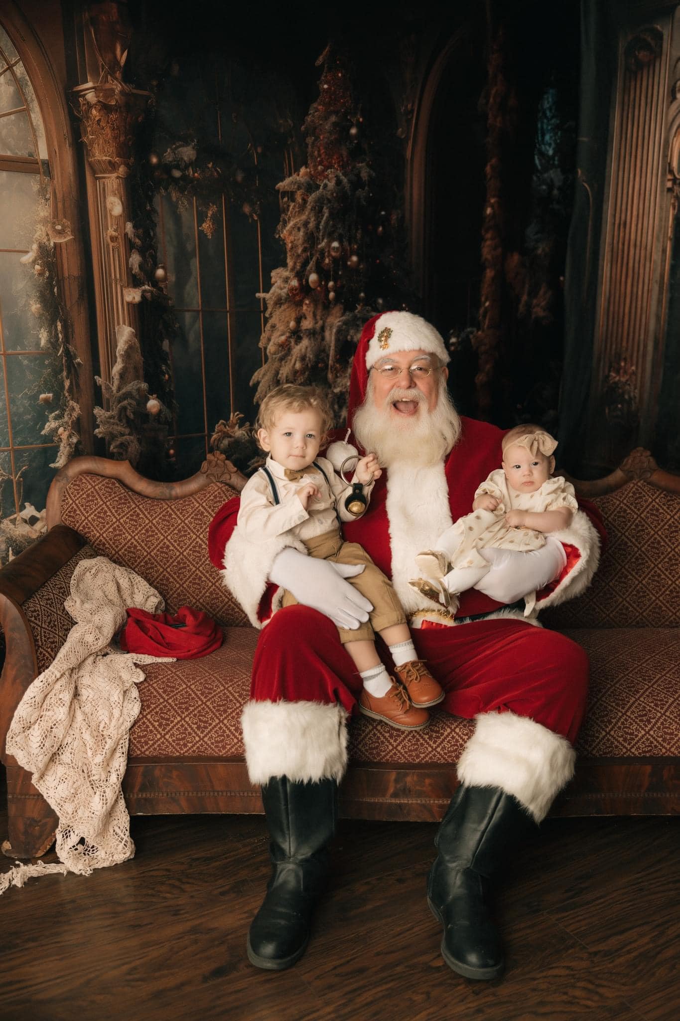 Kate Vintage Arbre de Noël Rétro Ensemble de chambre (8pix8pi&10pix8pi&8pix10pi) - Kate Backdrop FR