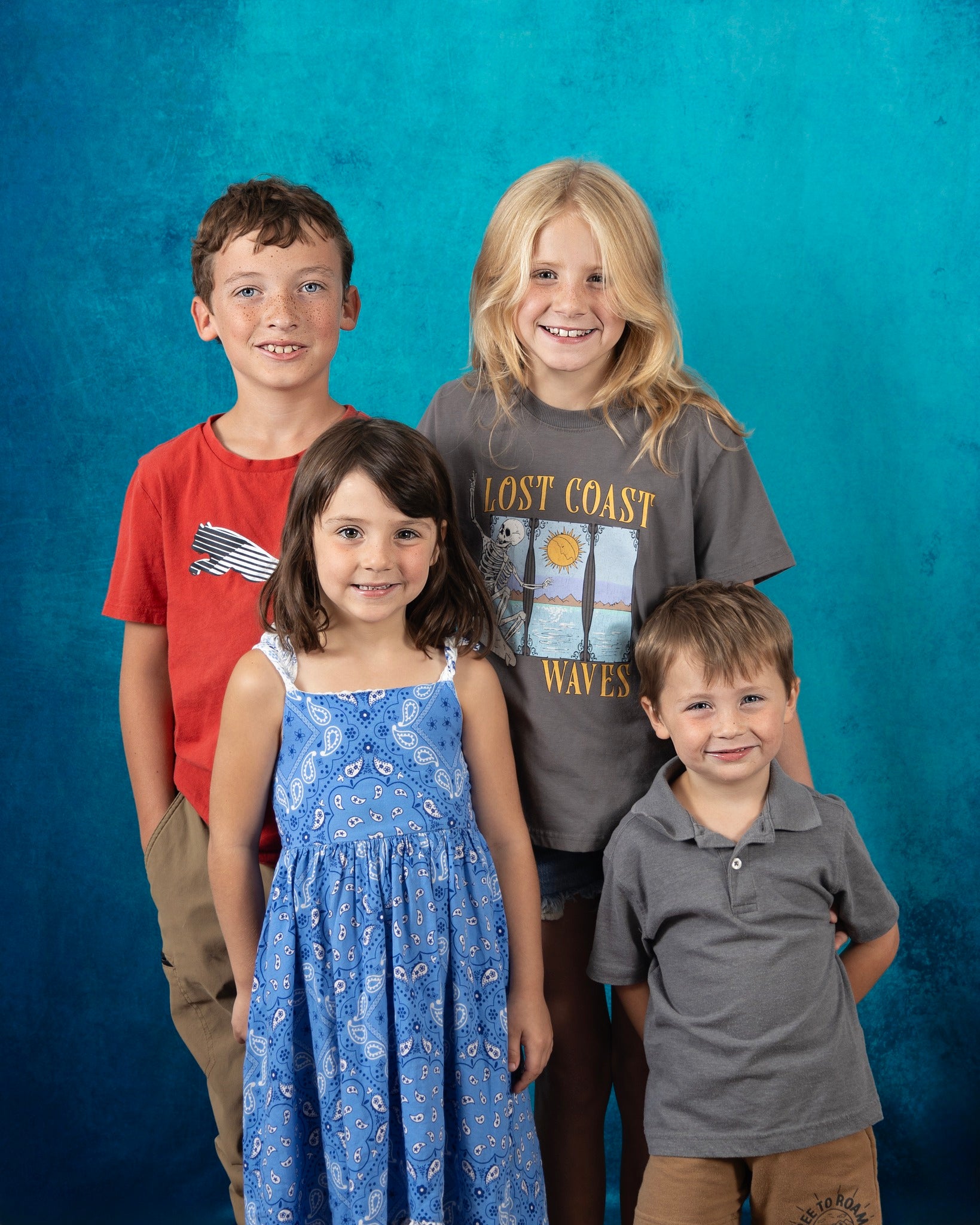 Kate Abstrait Vert-bleu Couleurs froides Portrait Toile de fond pour la photogrphie - Kate Backdrop FR