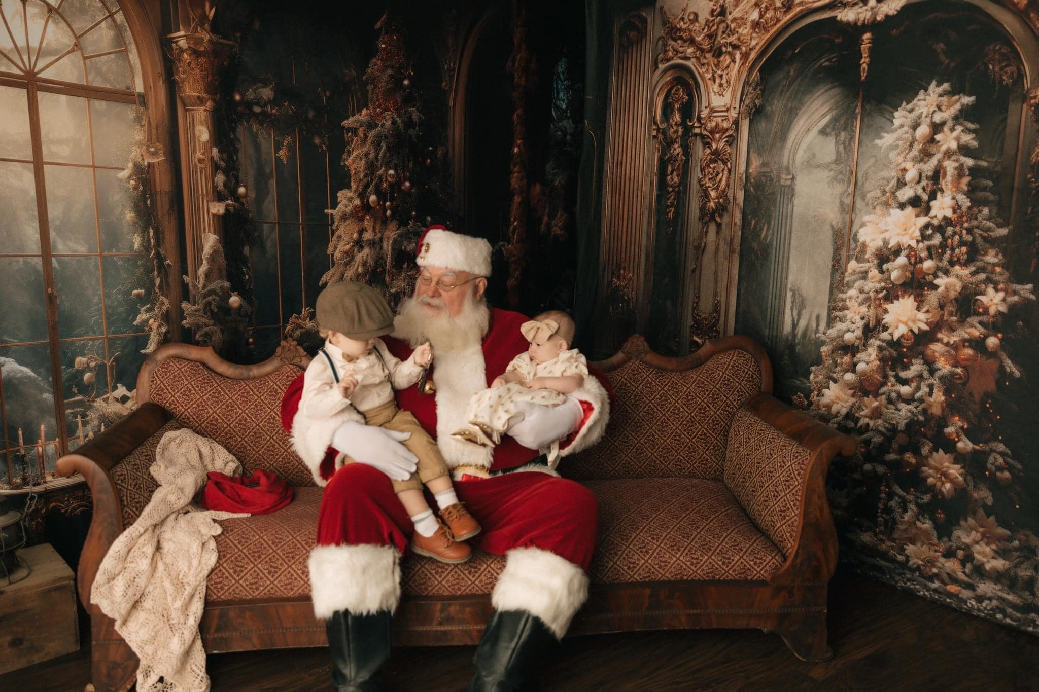 Kate Vintage Arbre de Noël Rétro Ensemble de chambre (8pix8pi&10pix8pi&8pix10pi) - Kate Backdrop FR