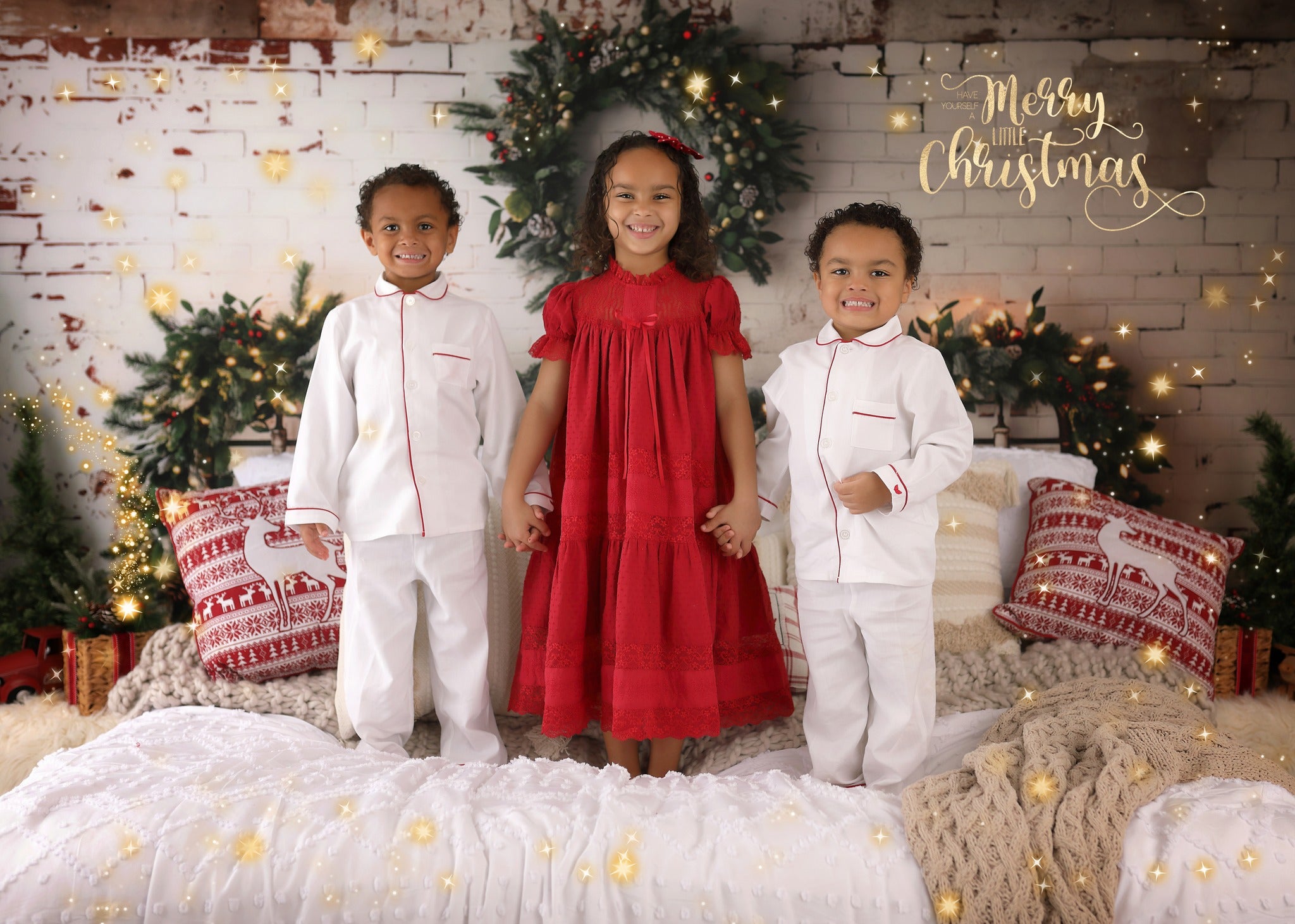 Kate Noël Blanc Tête de lit Couronne Toile de fond conçue par Emetselch - Kate Backdrop FR