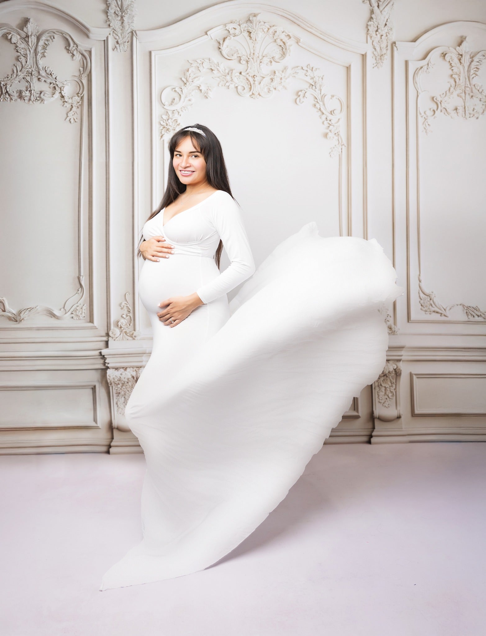 Kate Mur Rétro Blanc Anniversaire Toile de fond conçue par Chain Photographie - Kate Backdrop FR