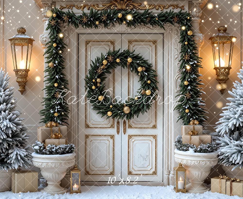 Kate Noël Porte Lumière Sapin Toile de fond conçue par Mini MakeBelieve