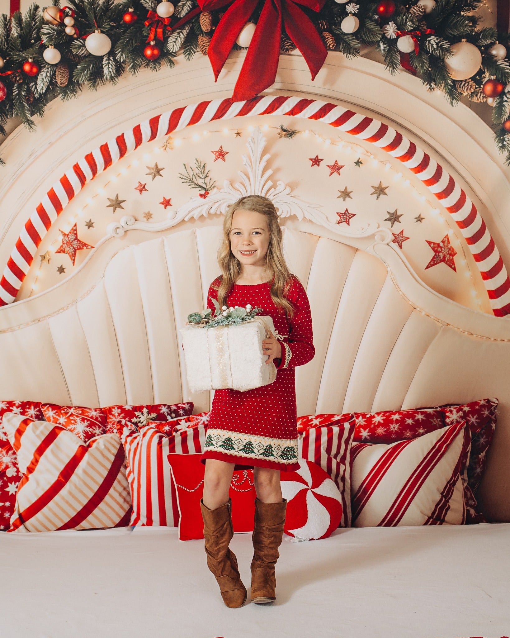 Kate Noël Canne à sucre Arche Tête de lit Toile de fond conçue par Emetselch - Kate Backdrop FR