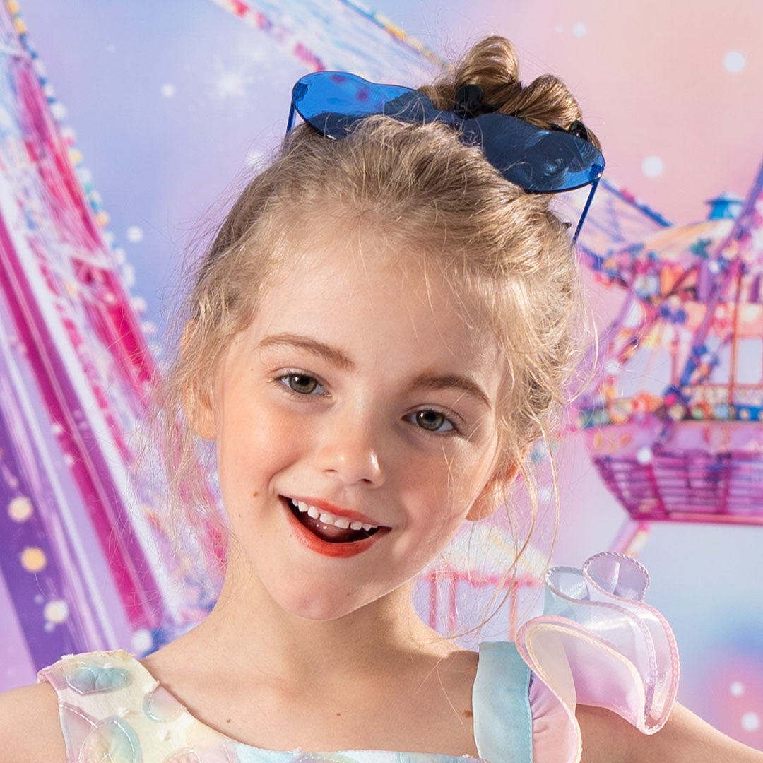 Kate Anniversaire Coloré Princesse Robe pour Enfants avec Lunettes - Kate Backdrop FR