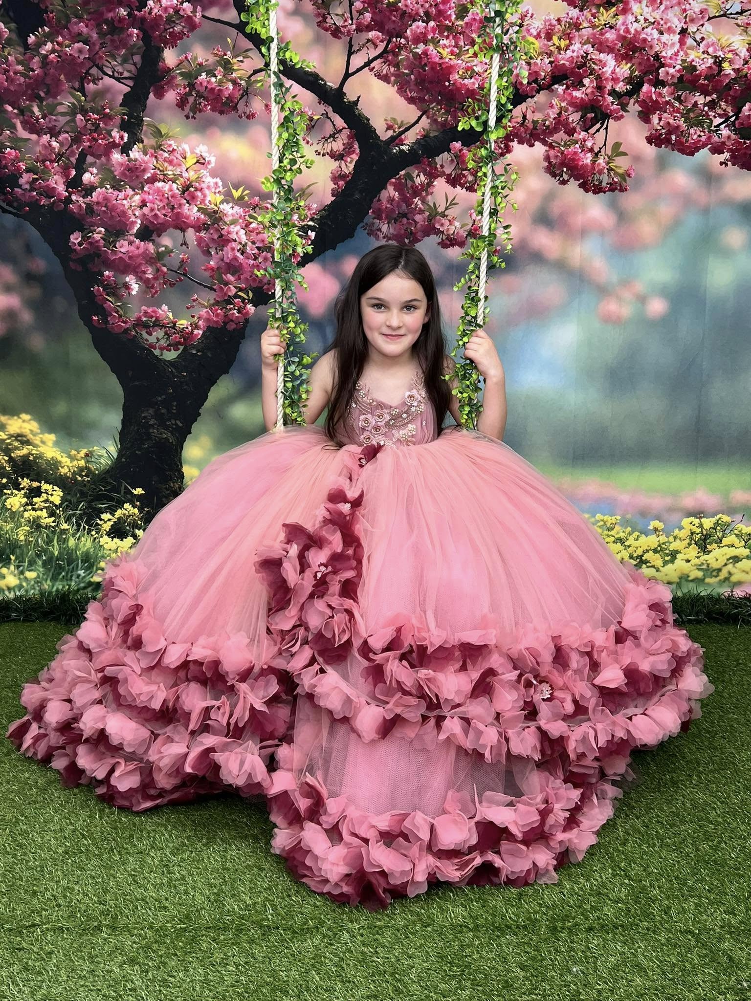 Kate Printemps Cerisier Fleurs Rose Arbre Toile de fond conçue par Emetselch - Kate Backdrop FR