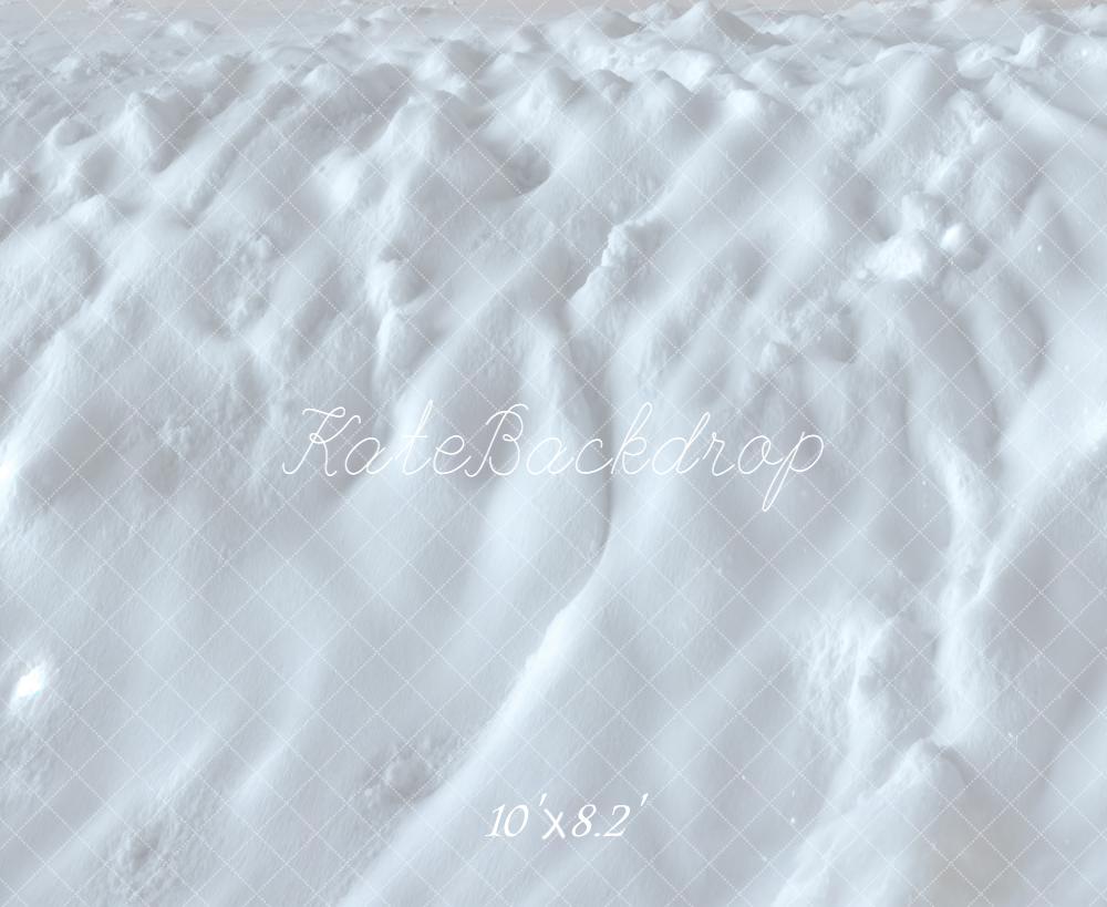 Kate Hiver Neige Texture Blanc Sol Toile de fond conçue par Kate Image