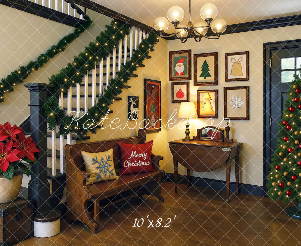 Kate Noël Escalier Salon Décorations Toile de fond conçue par Mini MakeBelieve - Kate Backdrop FR