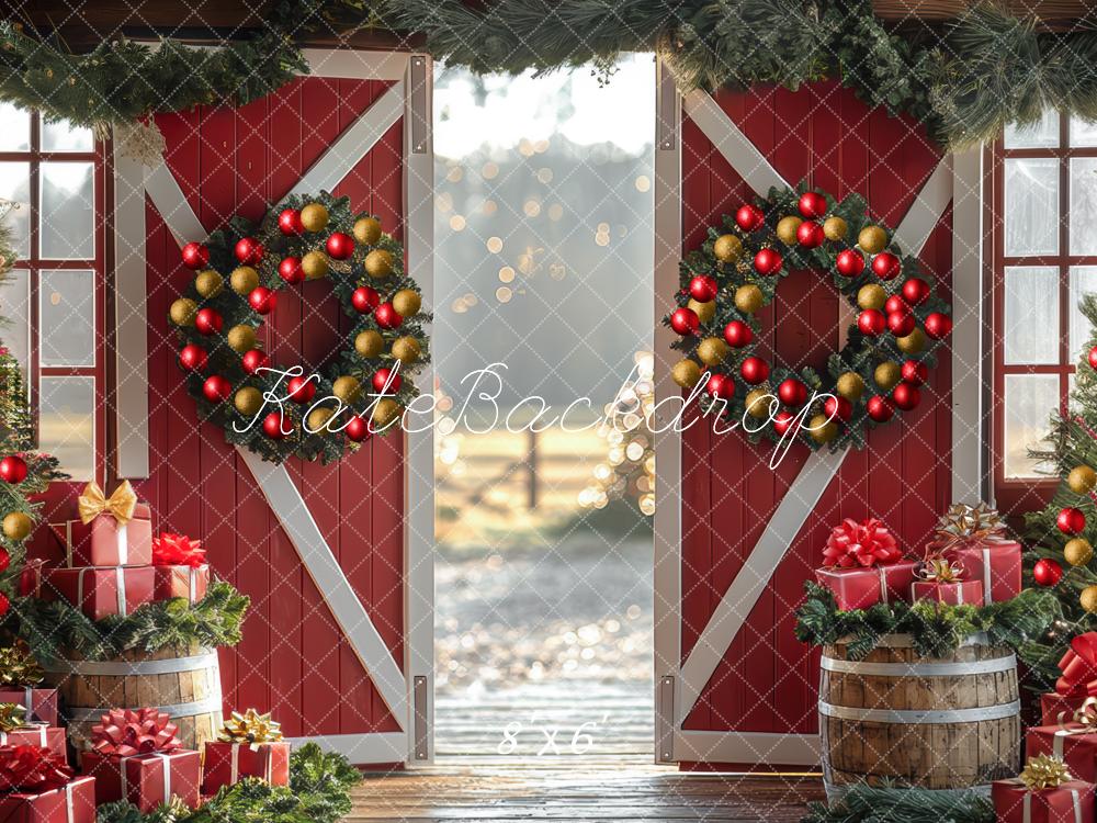 Kate Noël Grange Cadeaux Porte Toile de fond conçue par Mini MakeBelieve - Kate Backdrop FR