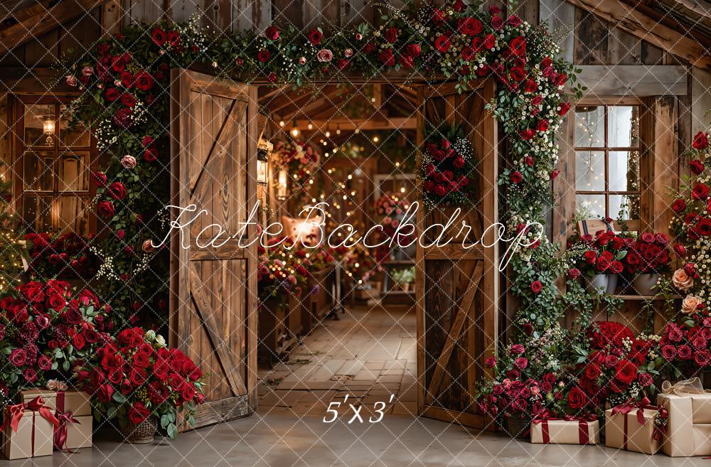 Kate Saint Valentin Grange Porte Fleurs Toile de fond conçue par Emetselch