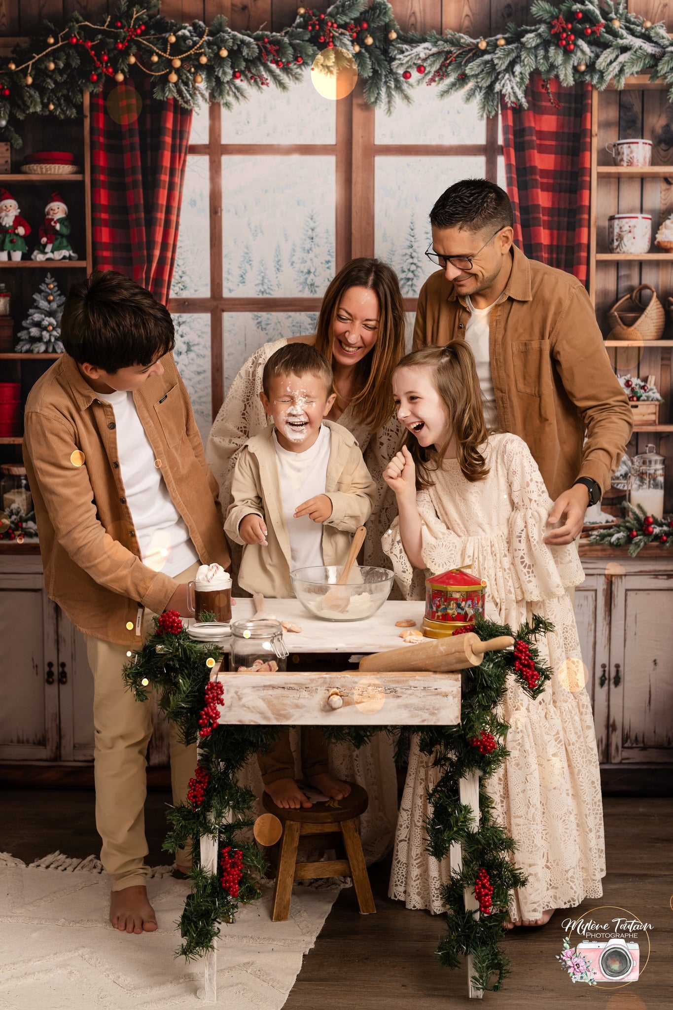 Kate Noël Cuisine Vaisselle Fenêtre Toile de fond conçue par Emetselch - Kate Backdrop FR