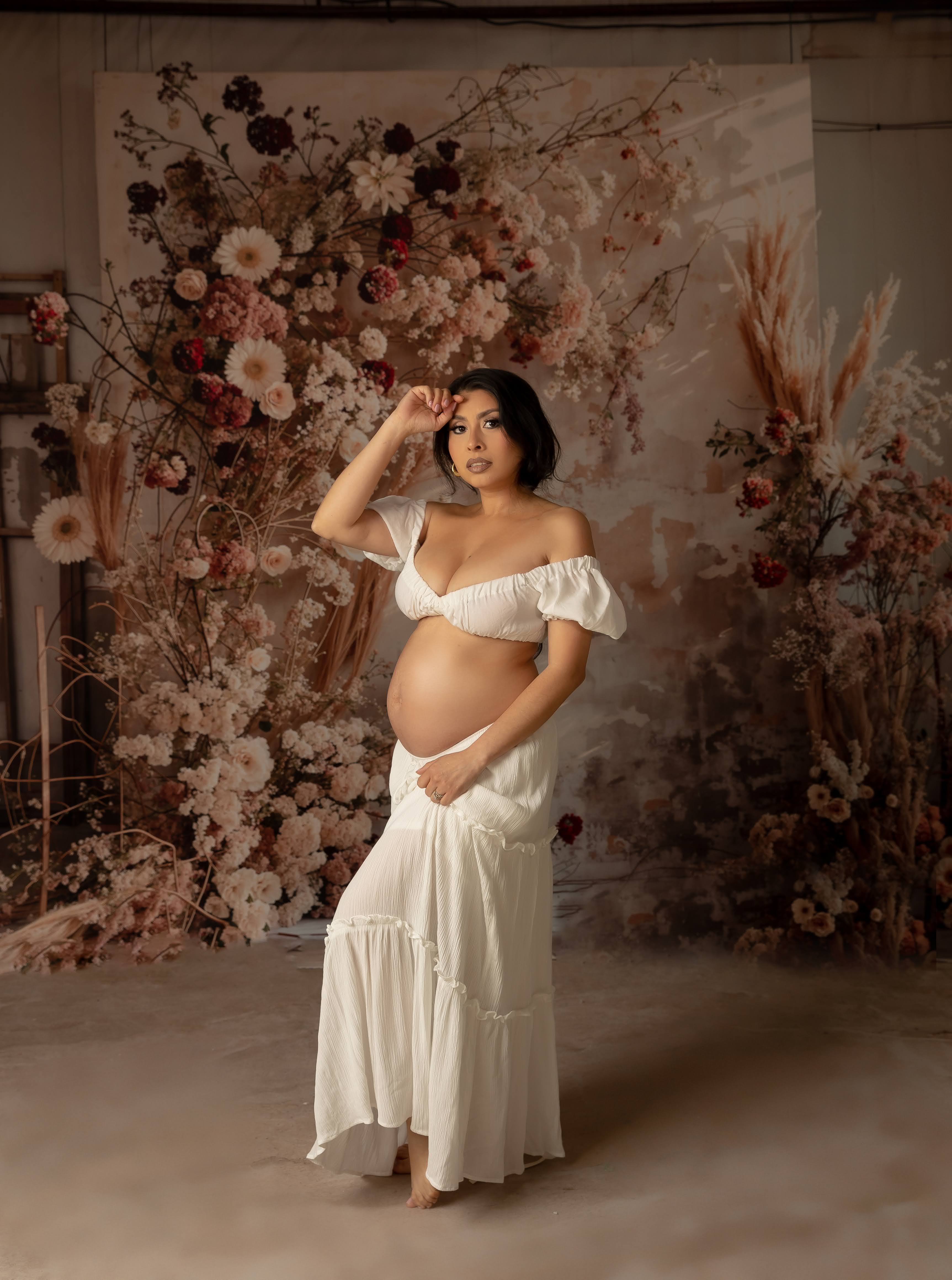 Kate Bohème Intérieur Roseau Fleur Mur Toile de fond conçue par Emetselch - Kate Backdrop FR