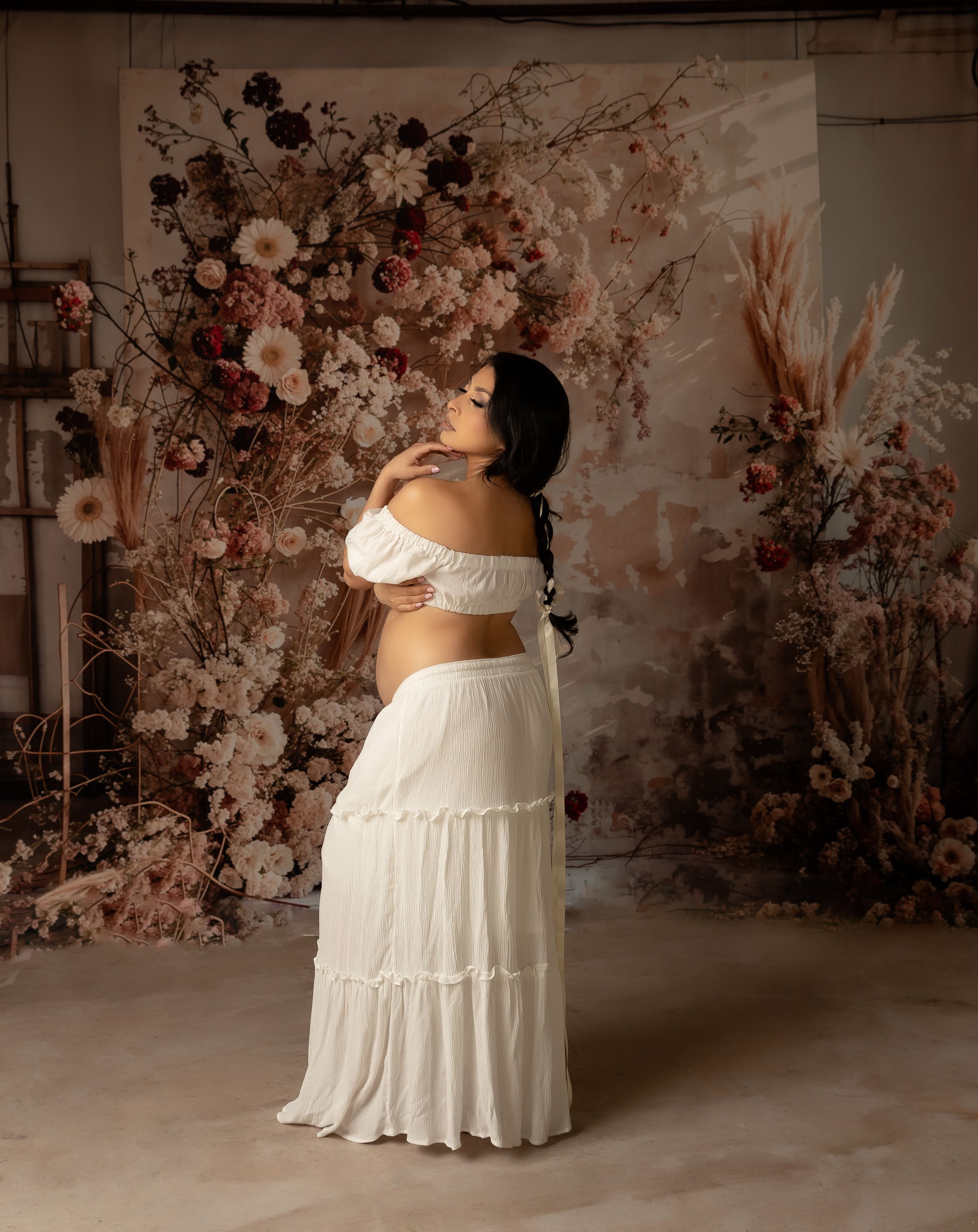 Kate Bohème Intérieur Roseau Fleur Mur Toile de fond conçue par Emetselch - Kate Backdrop FR