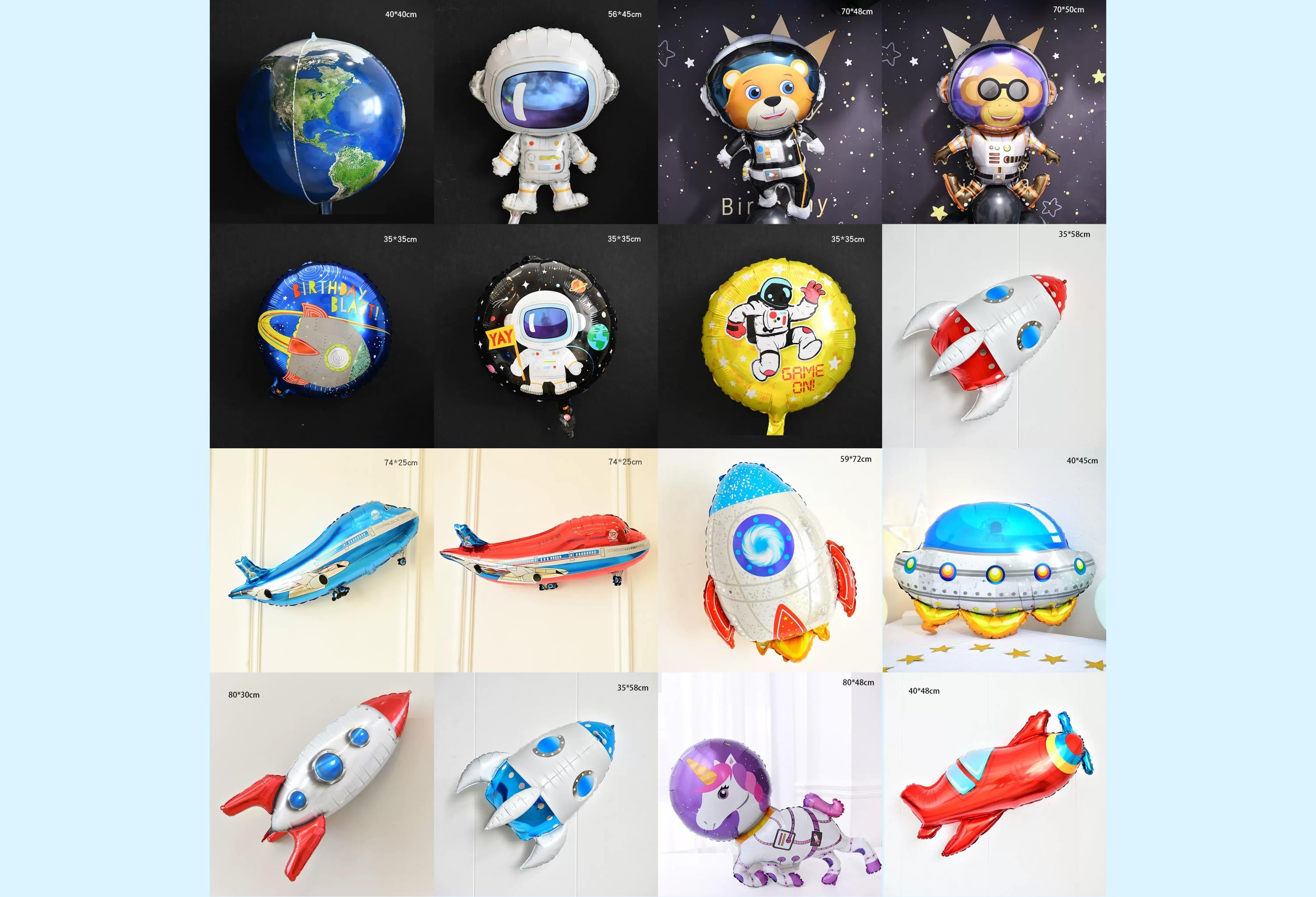 Kate Astronaute Univers Ensemble d'accessoires gonflables 16 pièces