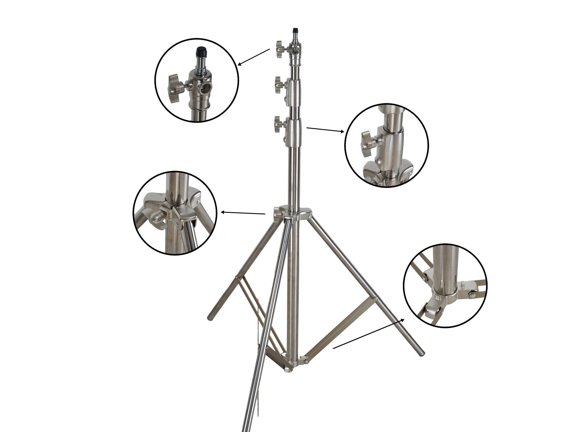 Kate Inox Ajustable Rétractable Support de fond pour la photographie - Kate Backdrop FR