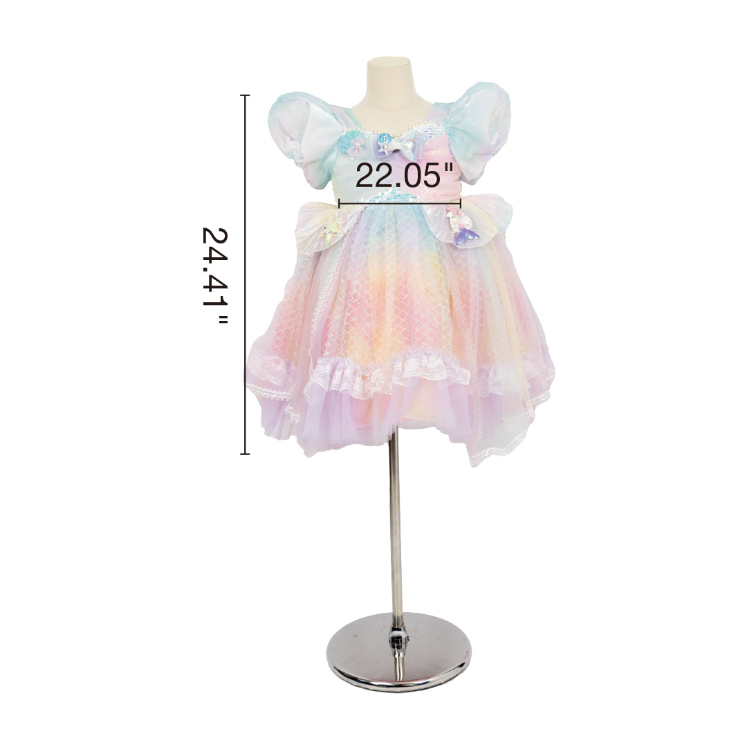 Kate Coloré Sirène Princesse Robe pour Enfants - Kate Backdrop FR