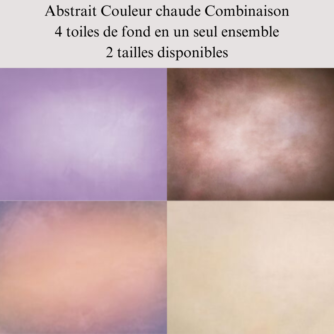 Kate Abstrait Couleur chaude Combinaison Toiles de fond pour la photographie - Kate Backdrop FR