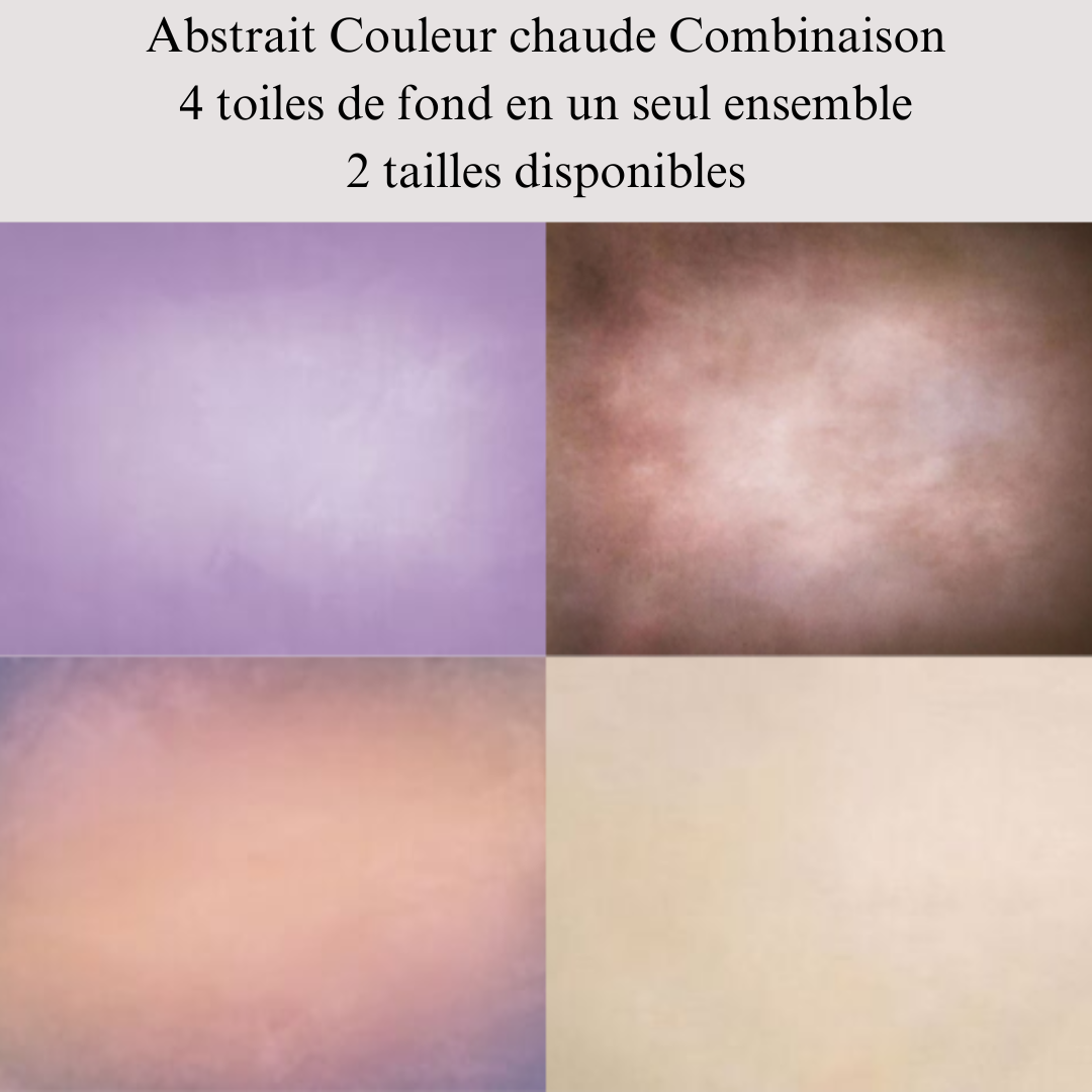 Kate Abstrait Couleur chaude Combinaison Toiles de fond pour la photographie