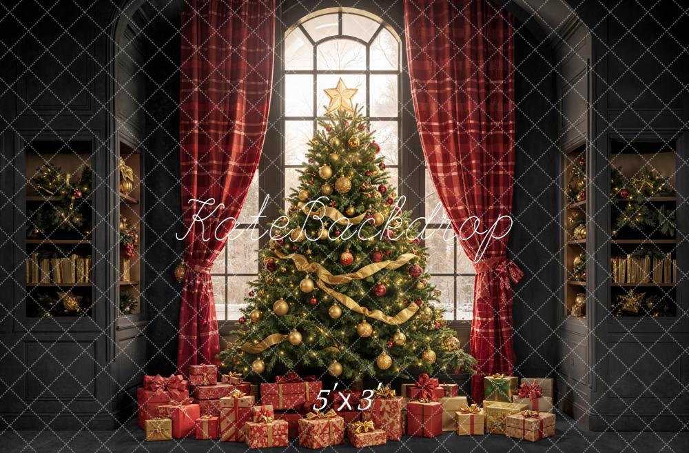 Kate Sapin de Noël Cadeaux Rideaux Toile de fond conçue par Emetselch - Kate Backdrop FR