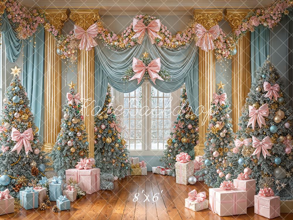 Kate Noël Arbre Cadeaux Rétro Ornements Toile de fond conçue par Emetselch - Kate Backdrop FR