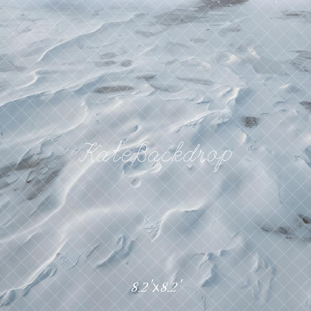 Kate Neige Blanche Texture Sol Toile de fond conçue par Emetselch - Kate Backdrop FR