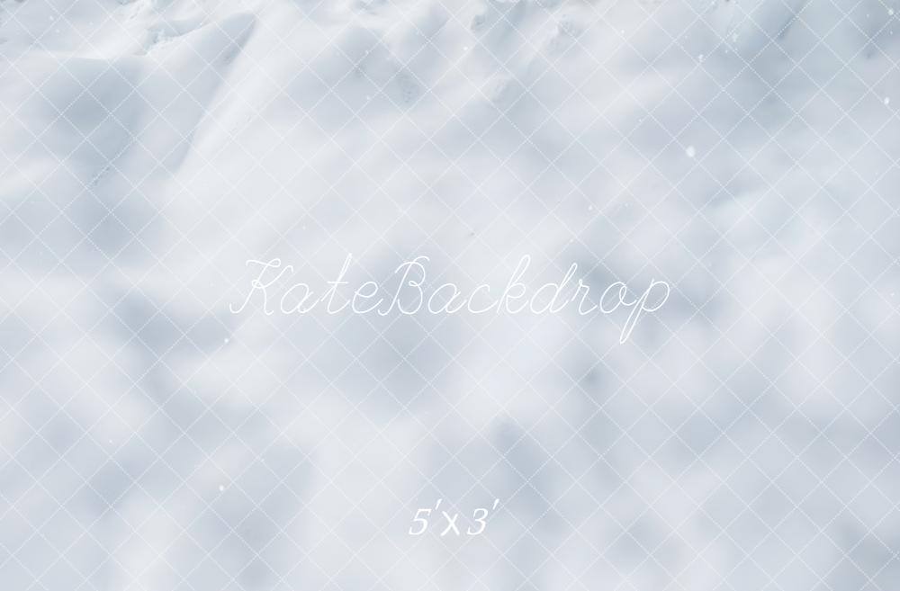 Kate Hiver Neige Texture Blanche Toile de fond conçue par Emetselch - Kate Backdrop FR
