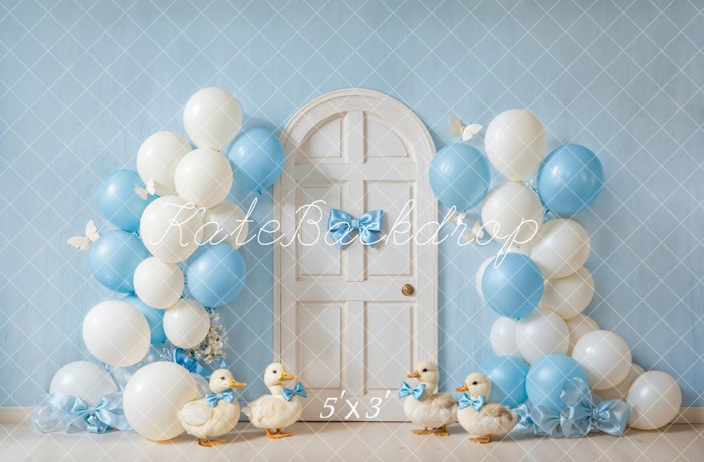 Kate Anniversaire Ballons Porte Canards Toile de fond conçue par Emetselch - Kate Backdrop FR