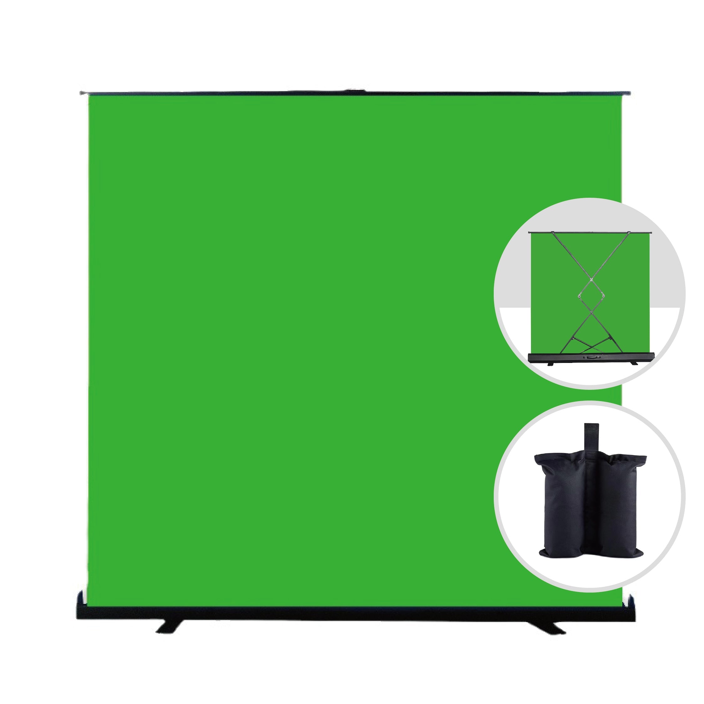 Kate Support Tout-en-un Vert Pliable pour Fond de Studio 6.8*7pi(2.1*2.1m)