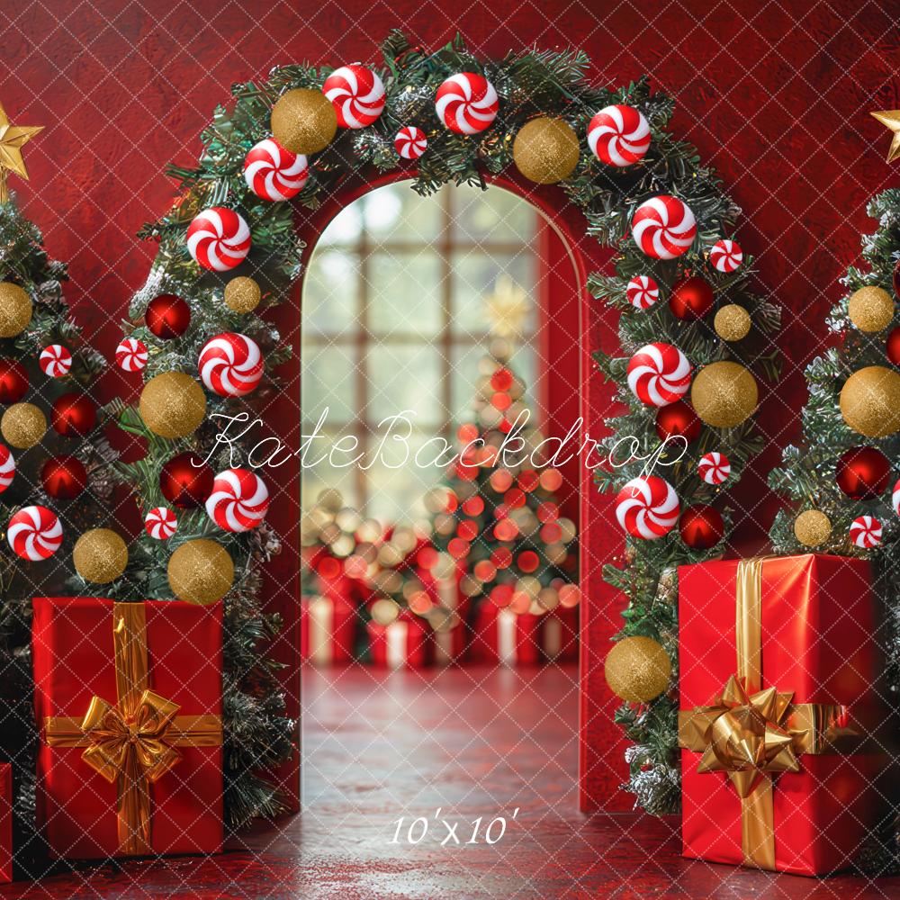 Kate Noël Arche Bonbons Cadeaux Toile de fond conçue par Mini MakeBelieve - Kate Backdrop FR