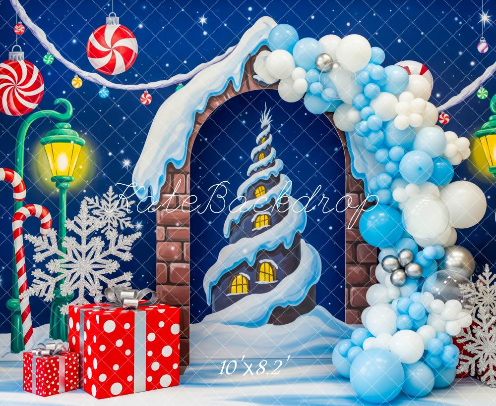 PROMO Kate Noël Bonbons Neige Cadeaux Ballons Toile de fond conçue par Patty Roberts