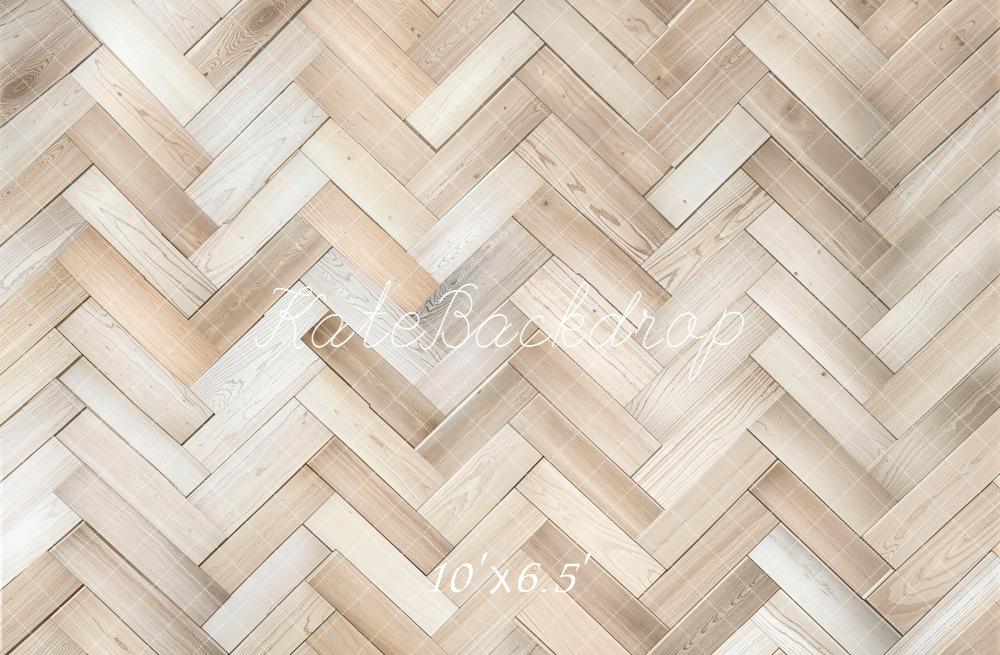 Kate Bois Parquet Clair Texture Sol Toile de fond conçue par kate image - Kate Backdrop FR