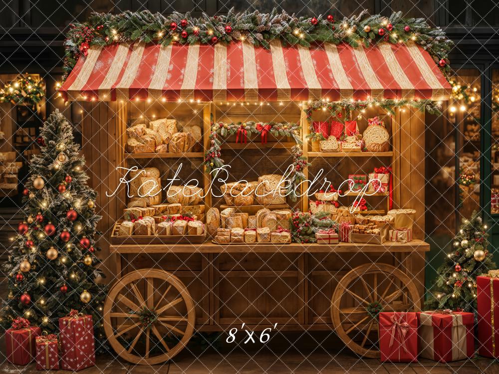 Kate Noël Chalet Marché Pains Toile de fond conçue par Emetselch