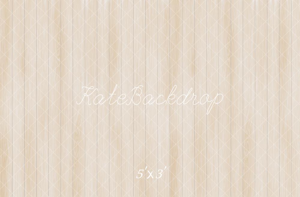 Kate Bois Beige Texture Sol Toile de fond conçue par Emetselch