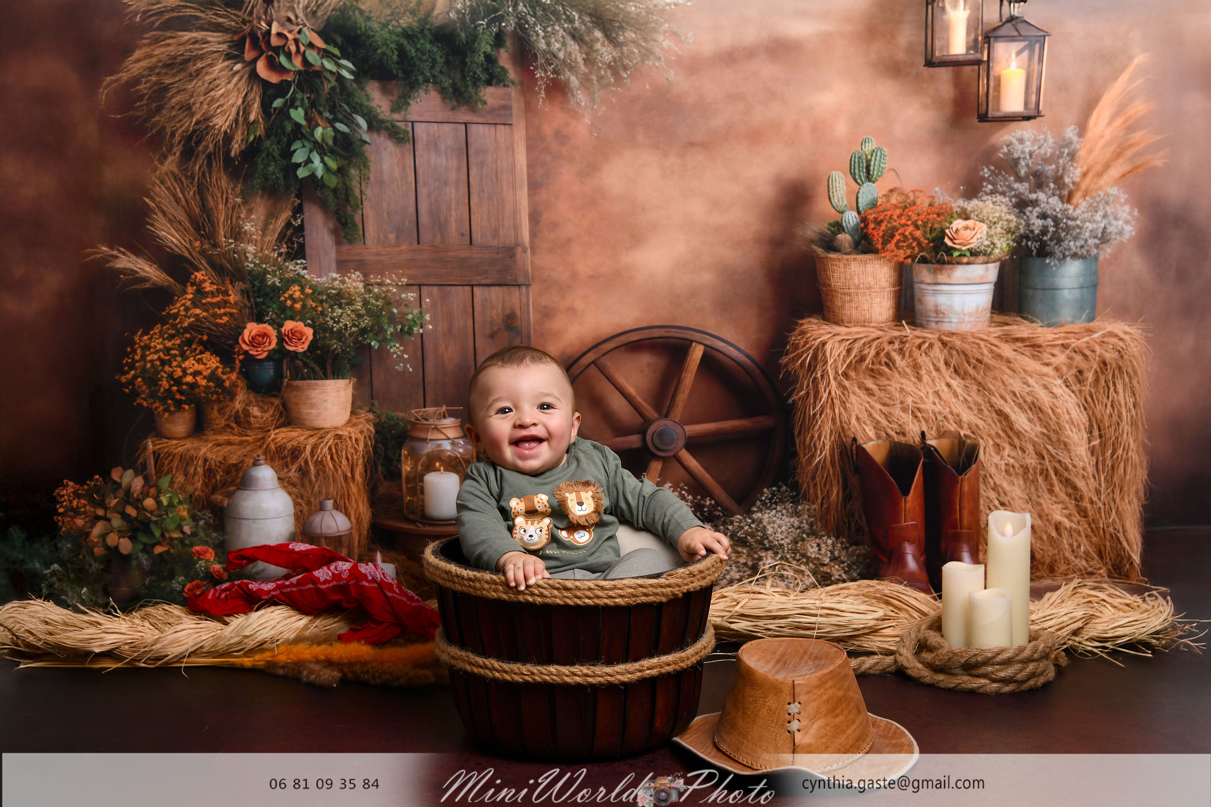 Kate Automne Rustique Récolte Grange Toile de fond conçue par Emetselch - Kate Backdrop FR