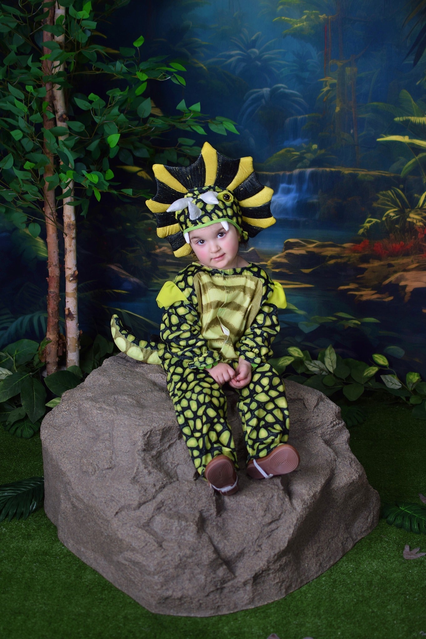 Kate Jungle Paradis Plante Vert Toile de fond Conçu par Happy Squirrel Design - Kate Backdrop FR